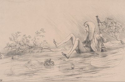 The Last of the Race Brougham, lithograph by C. Motle, 1831 by English School